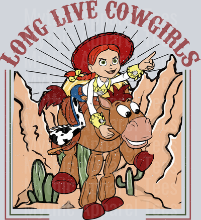 Long Live Cowgirls jessie toy story DTF Disney Transfers