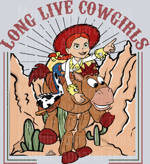 Long Live Cowgirls jessie toy story DTF Disney Transfers
