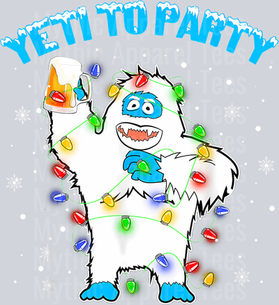 57 Yeti To Party Shirt Funny Bigfoot Beer Drinking Xmas 2021 T-Shirt