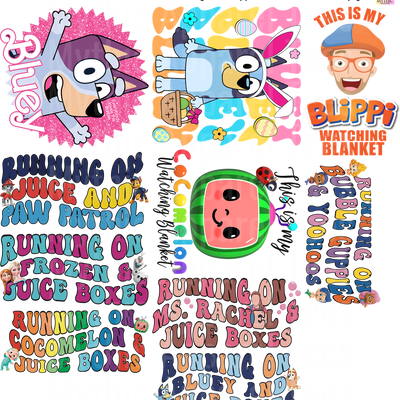 KIDS BLEND 3 GANG SHEET 10 KIDS SIZE IMAGES