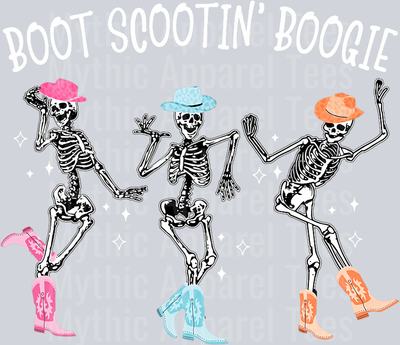 Boot Scootin Boogie DTF Western Transfers