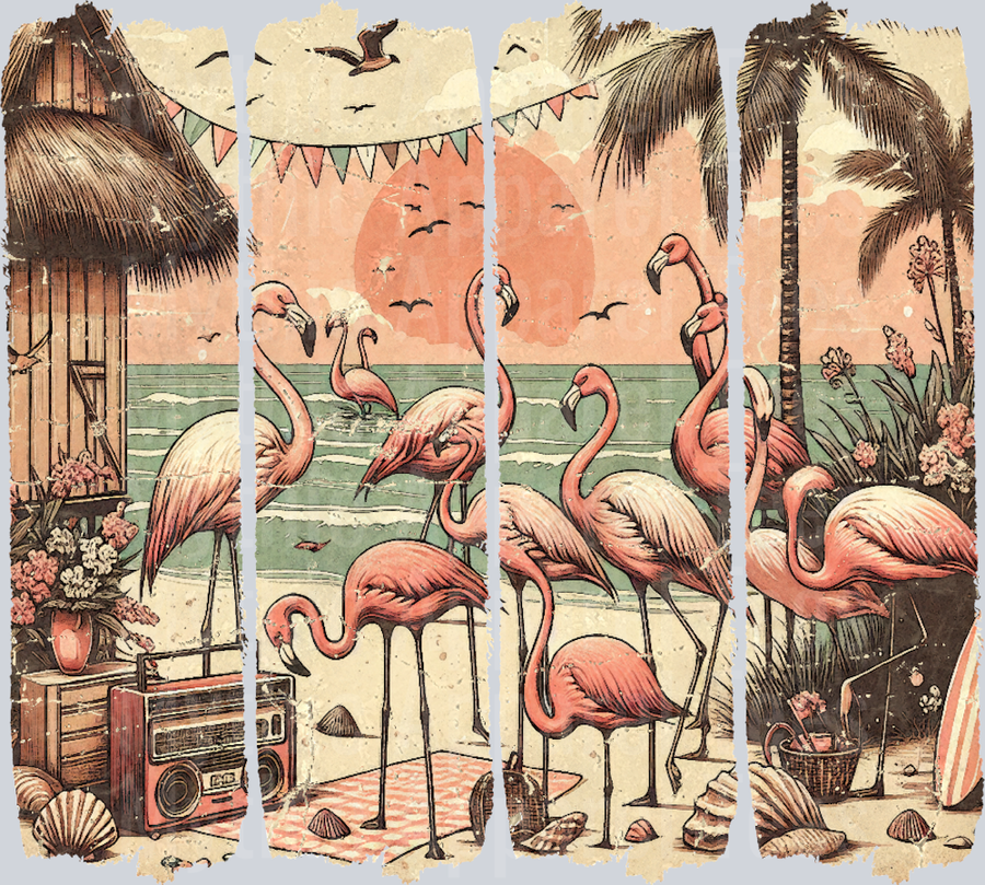 Flamingo Summer DTF Summer Transfers