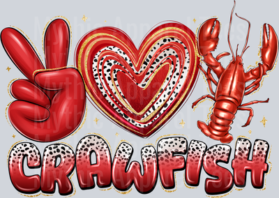 Peace Love Crawfish Food
