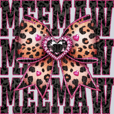 Leopard Bow Meemaw