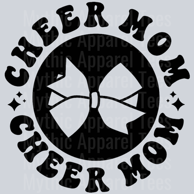Cheer Mom Pocket Design Wavy Retro Funny Designs