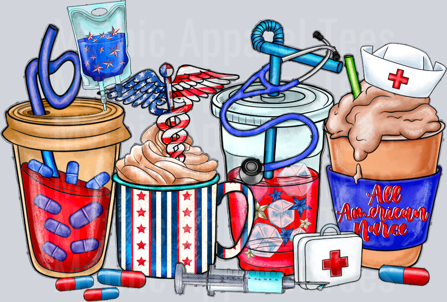 All American Nurse Patriotic