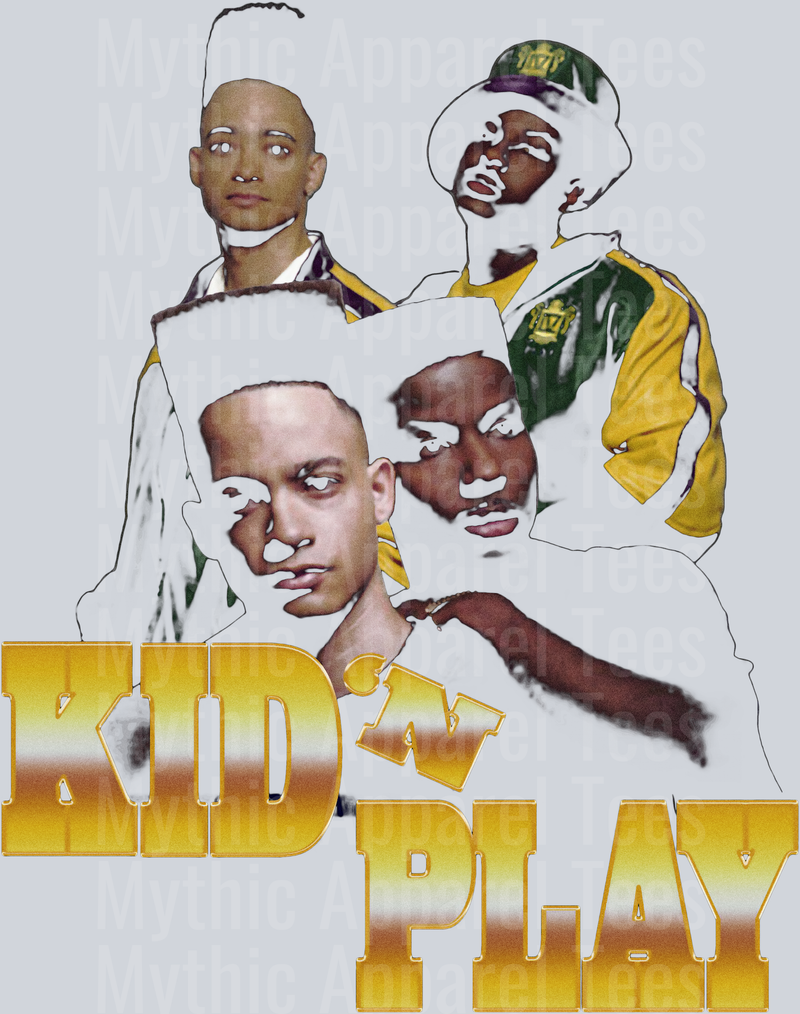 Kid N Play HALFTONE Made For Black Shirt DTF Pop Culture Transfers
