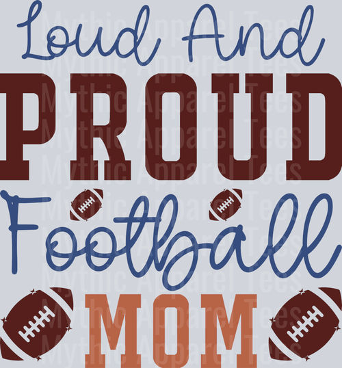 Loud And Proud Football Mom Retro SVG-01