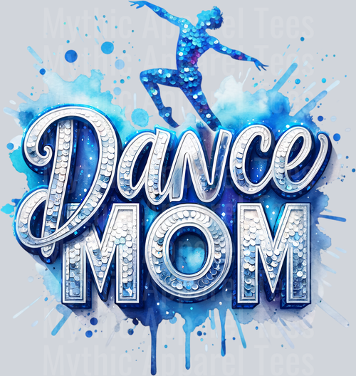 007 Dance Mom Male Dancer Lt Blue DTF Dance Mom Transfers