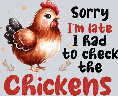 Sorry Im late i had to check the chickens DTF Chicken Transfers