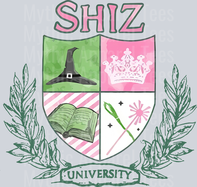 Shiz University Wicked crest with university shield DTF Wicked Transfers