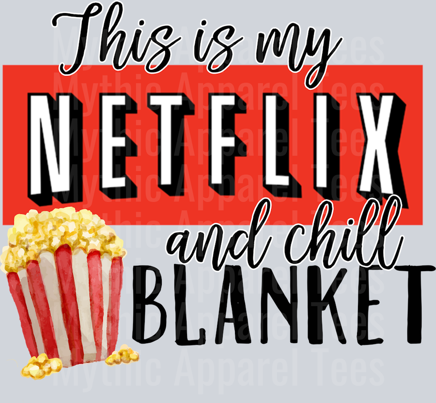 Netflix  and chill Blanket Plain