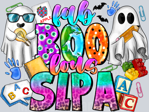 Fab boo Lous Slpa Spooky Halloween Nurse