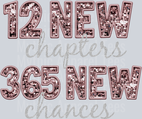 12 New Chapters 365 New Chances DTF New Years Tranfers
