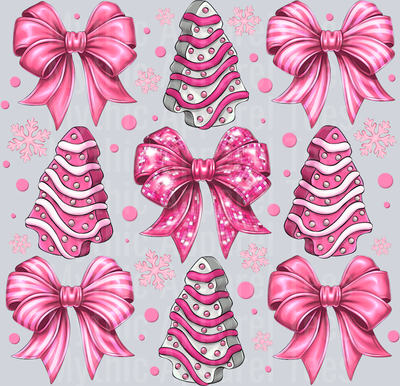 Christmas Tree Cake Bow Coquette