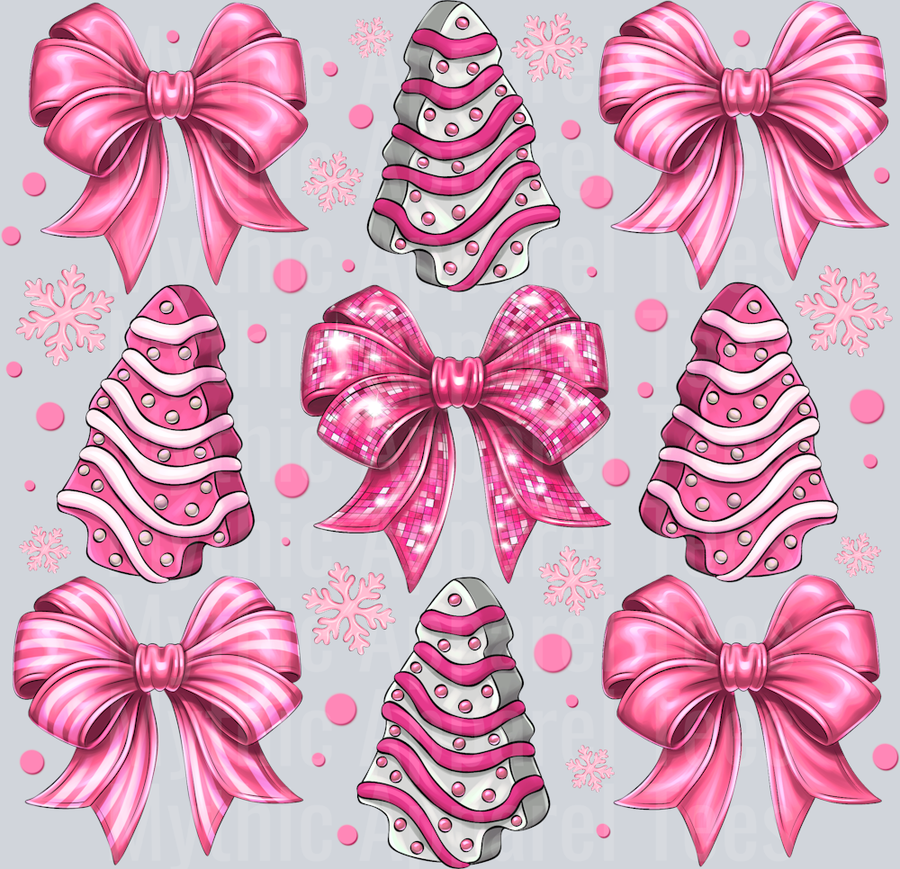 Christmas Tree Cake Bow Coquette