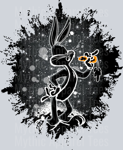 Bugs Bunny Warner Brothers Dark Silhouette Color Splash Crystal Ball Vision