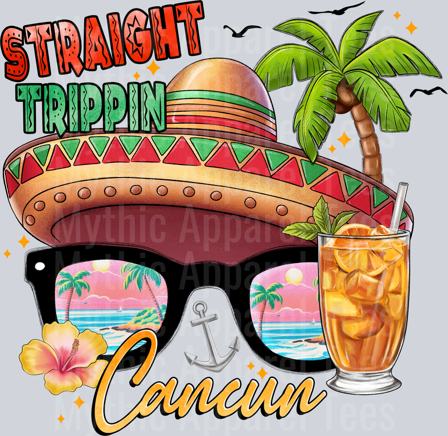 Straight Trippin Cancun DTF Summer Transfers