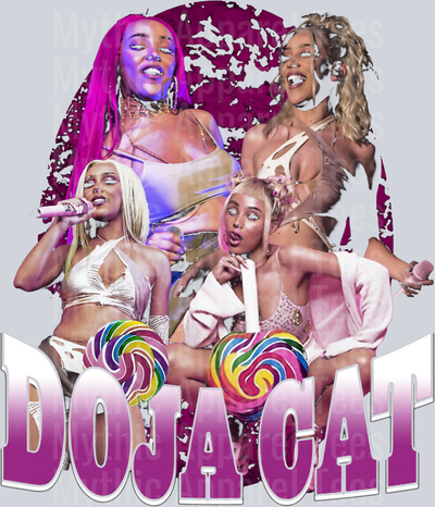Doja Cat HALFTONE Made For Black Shirt DTF Pop Culture Transfers