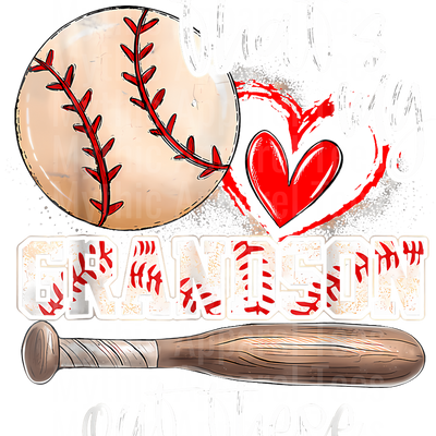 Grandma Grandpa Grandparents Baseball DTF Transfer