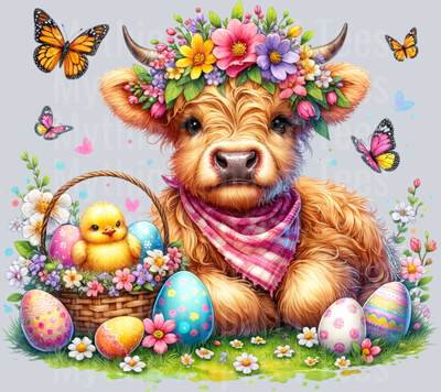 Easter Highland Cow