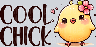 Cool chick adorable chicken chick shirt DTF Chicken Transfers
