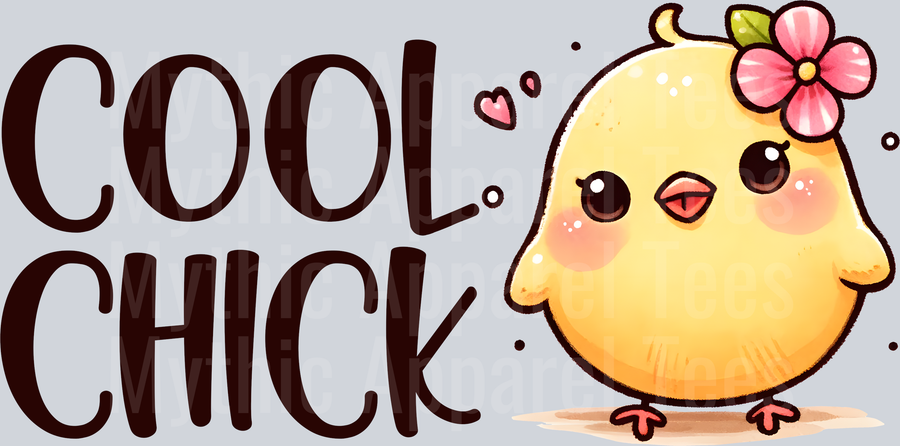 Cool chick adorable chicken chick shirt DTF Chicken Transfers