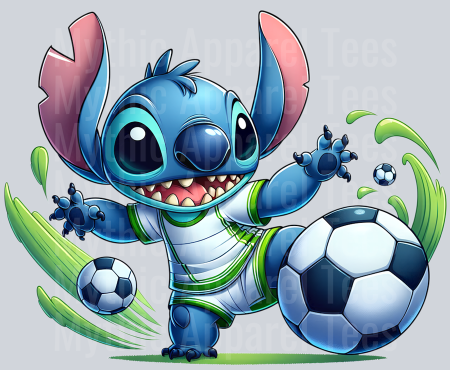 Stitch Soccer DTF Stitch Sports Transfers