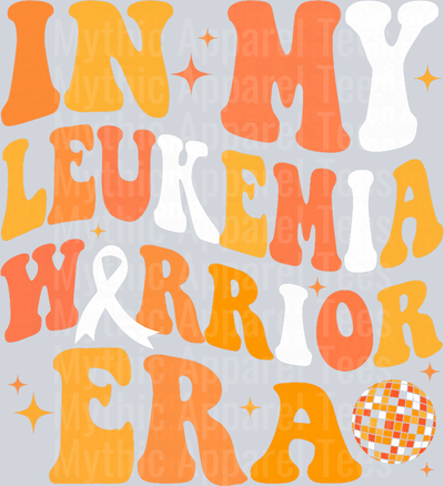 Leukemia Awareness In my Warrior Era Orange Ribbon Women T-Shirt