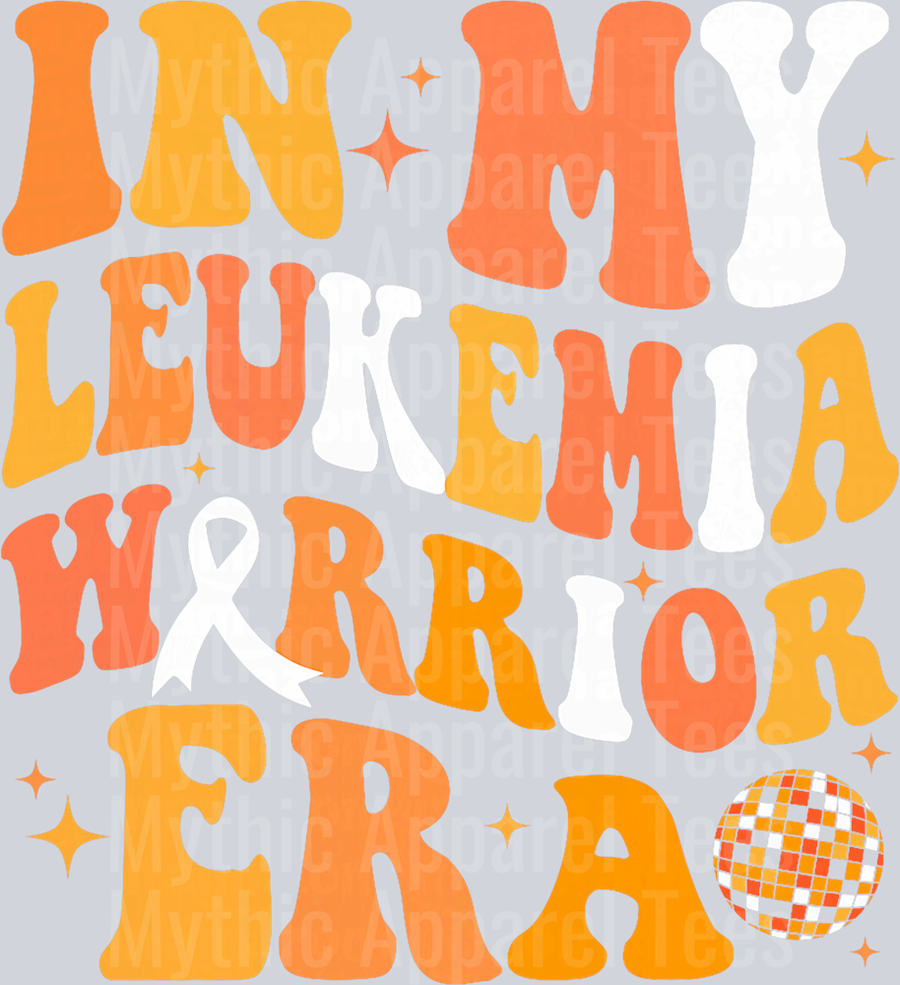 Leukemia Awareness In my Warrior Era Orange Ribbon Women T-Shirt