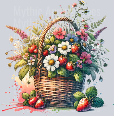 DTF Strawberry Transfers