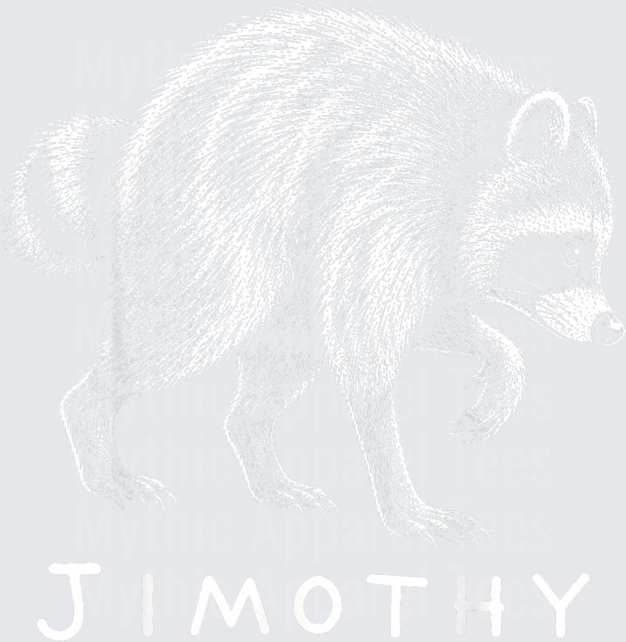 Jimothy the Raccoon Vintage Sketch Illustration
