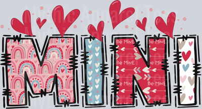 Valentines mini DTF Valentines Day Transfers