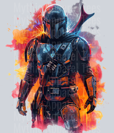 The Mandalorian Stanced DTF Star Wars Transfers