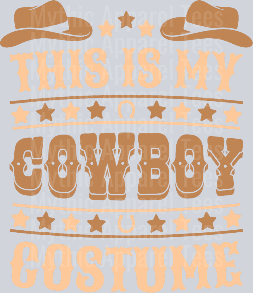 This is my cowboy Costume DTF Western Transfers