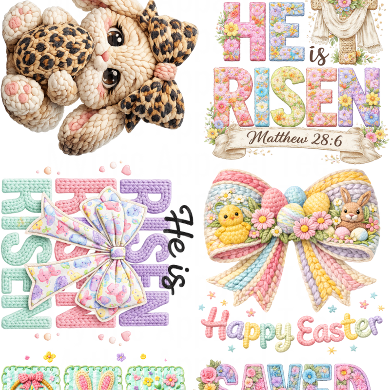 Easter 3 GANG SHEET 10 FULL SIZE IMAGES