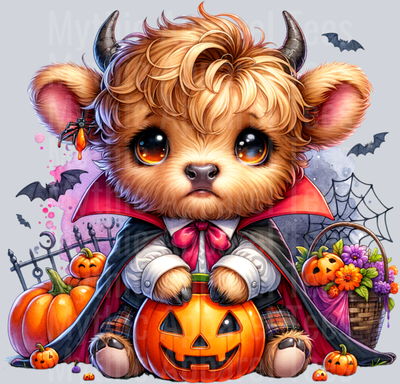 Spooky Highland Cow