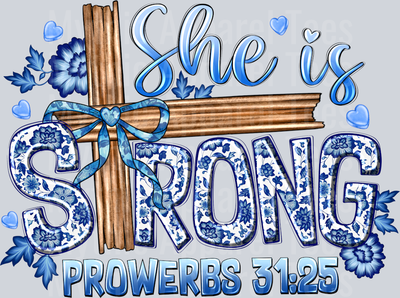 She is Strong Proverbs Religious