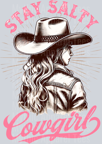 Stay Salty Cowgirls Cowgirl Western Southern Girl Pink