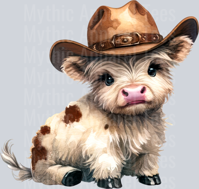 Western highland Cow 1 3 DTF Western Highland Cow Transfers