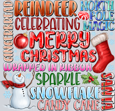 Christmas Word Collage