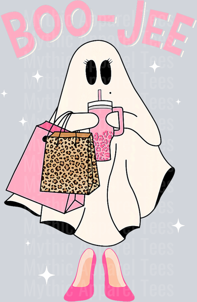Spooky Season Cute Ghost Funny Halloween Boujee Boo-Jee T-Shirt