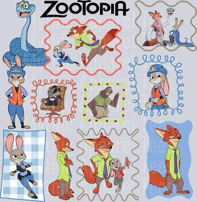 OR 29112025 NHUY Zootopia Disney Doodle Style