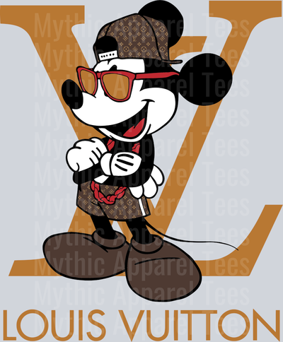 Mickey Mouse Disney LV Shirt DTF Luis Vuitton Transfers