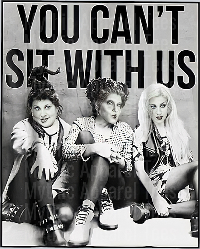 You can't sit with us hocus pocus Sanderson Sisters
