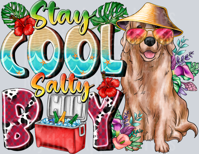 Stay Cool Salty Boy Golden Retriever