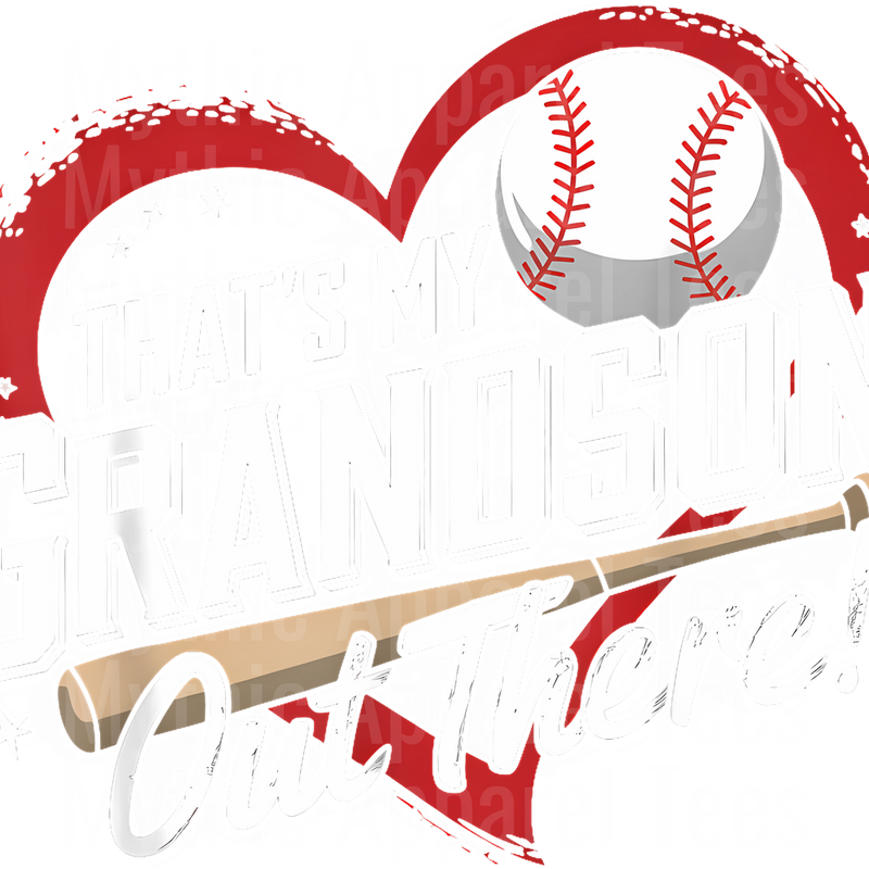 Grandma Grandpa Grandparents Baseball DTF Transfer