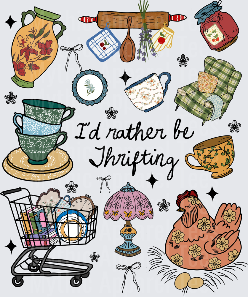 I'd Rather Be Thrifting Vintage Treasures and Antiques Design