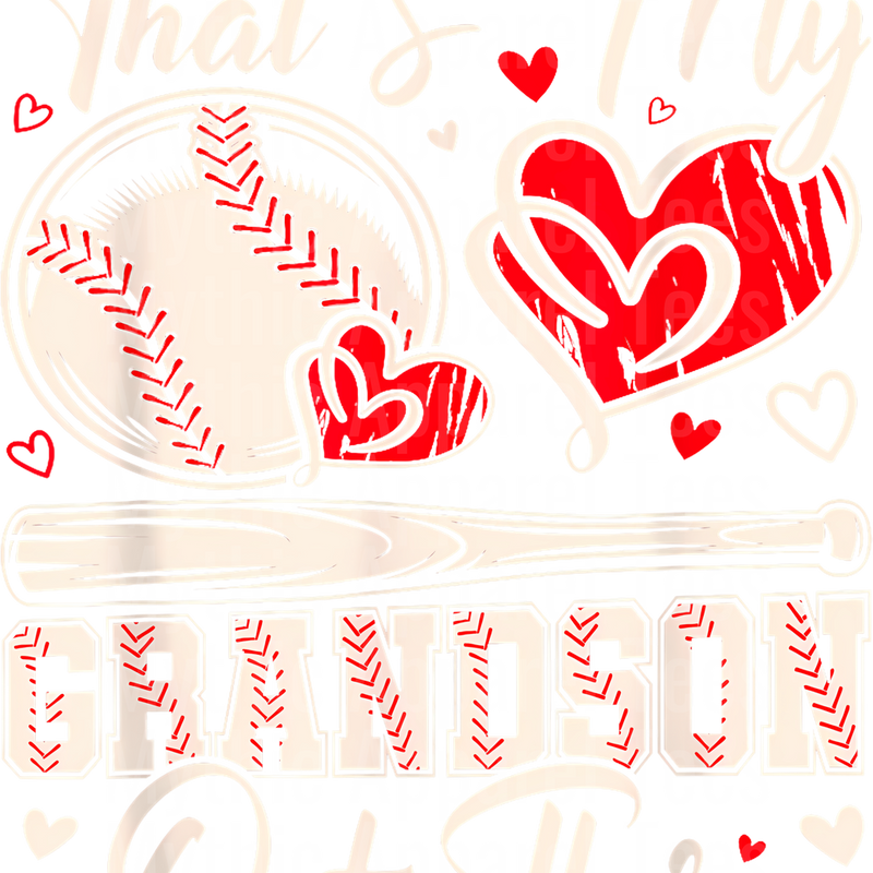 Grandma Grandpa Grandparents Baseball DTF Transfer