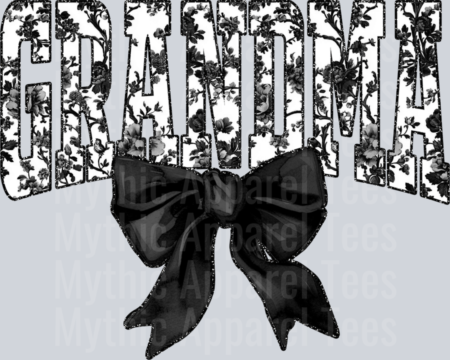 Black Toile Grandma